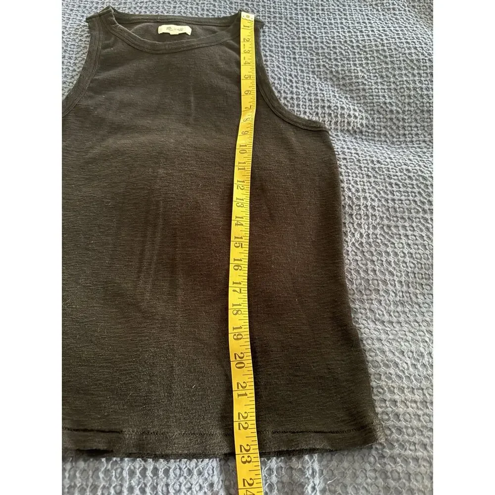 Madewell Black Collarbone Tank Top Size L - Picture 5 of 5
